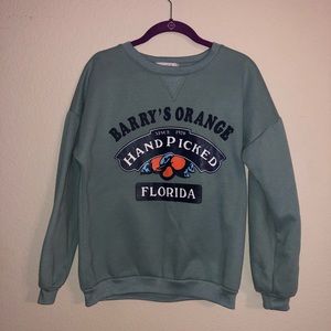 Turquoise sweatshirt